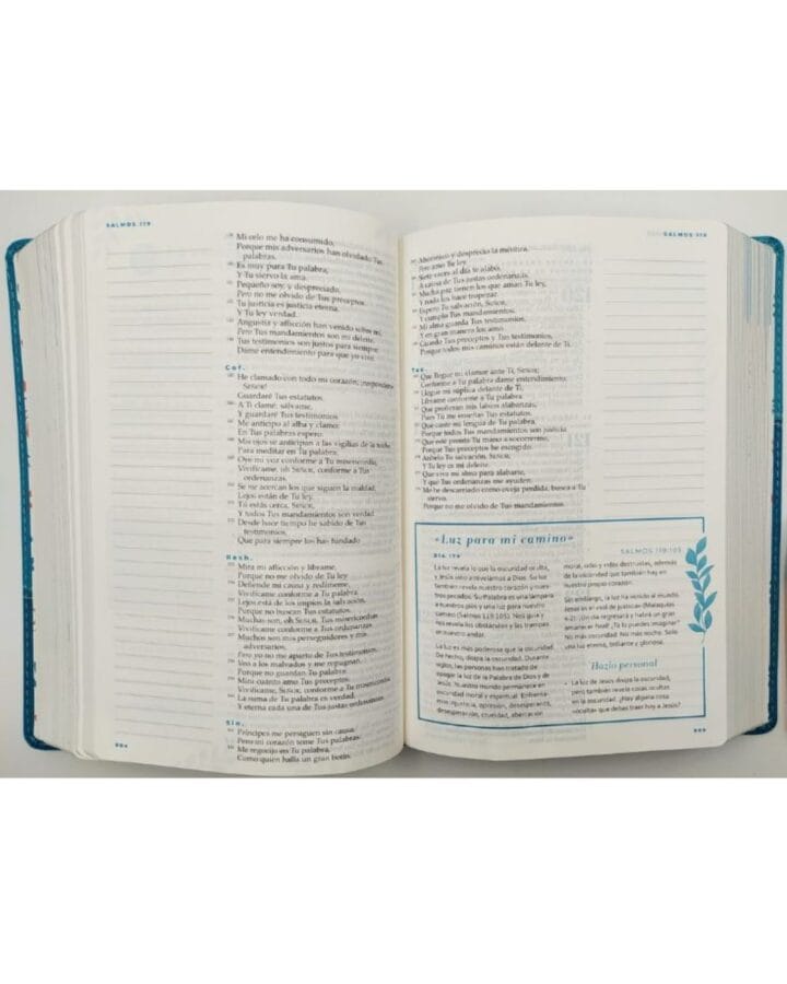 Biblia Devocional Mujer Verdadera, NBLA, Letra Grande, Símil Piel - Imagen 4