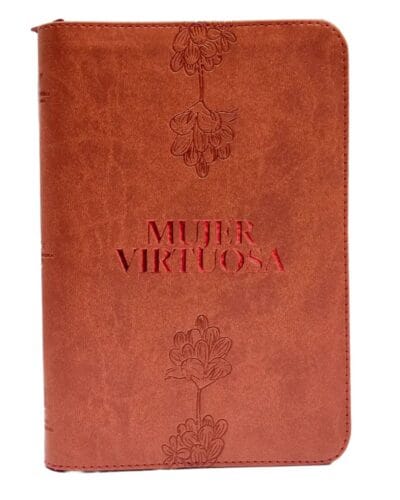 Biblia Mujer Virtuosa Reina Valera 1960, Letra Grande, Símil Piel, Manual, con Cierre