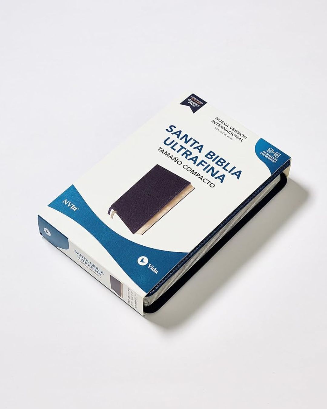 Biblia NVI, Imitación Piel, Pequeña, Azul Marino - Imagen 2