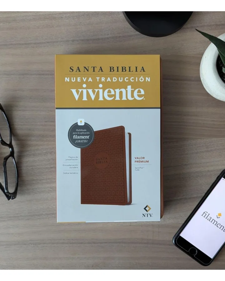 Biblia Nueva Traducción Viviente, Símil Piel, Manual - Imagen 3