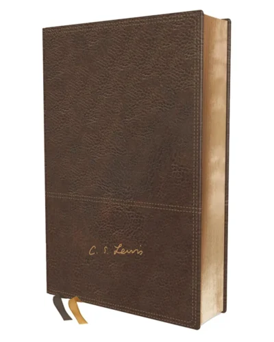 Biblia Reflexiones de C. S. Lewis, Reina Valera 1960, Imitación Piel, Grande, Café