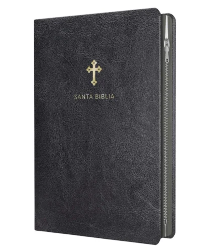 Biblia Reina Valera 1960, Imitación Piel, Manual, Negra con Cierre