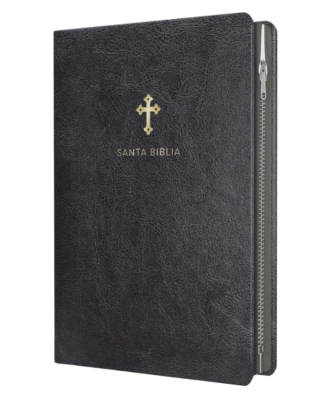 Biblia Reina Valera 1960, Imitación Piel, Manual, Negra con Cierre