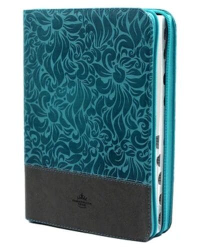 Biblia Reina Valera 1960, Letra Gigante, Imitación Piel, Verde con Cierre e Índice