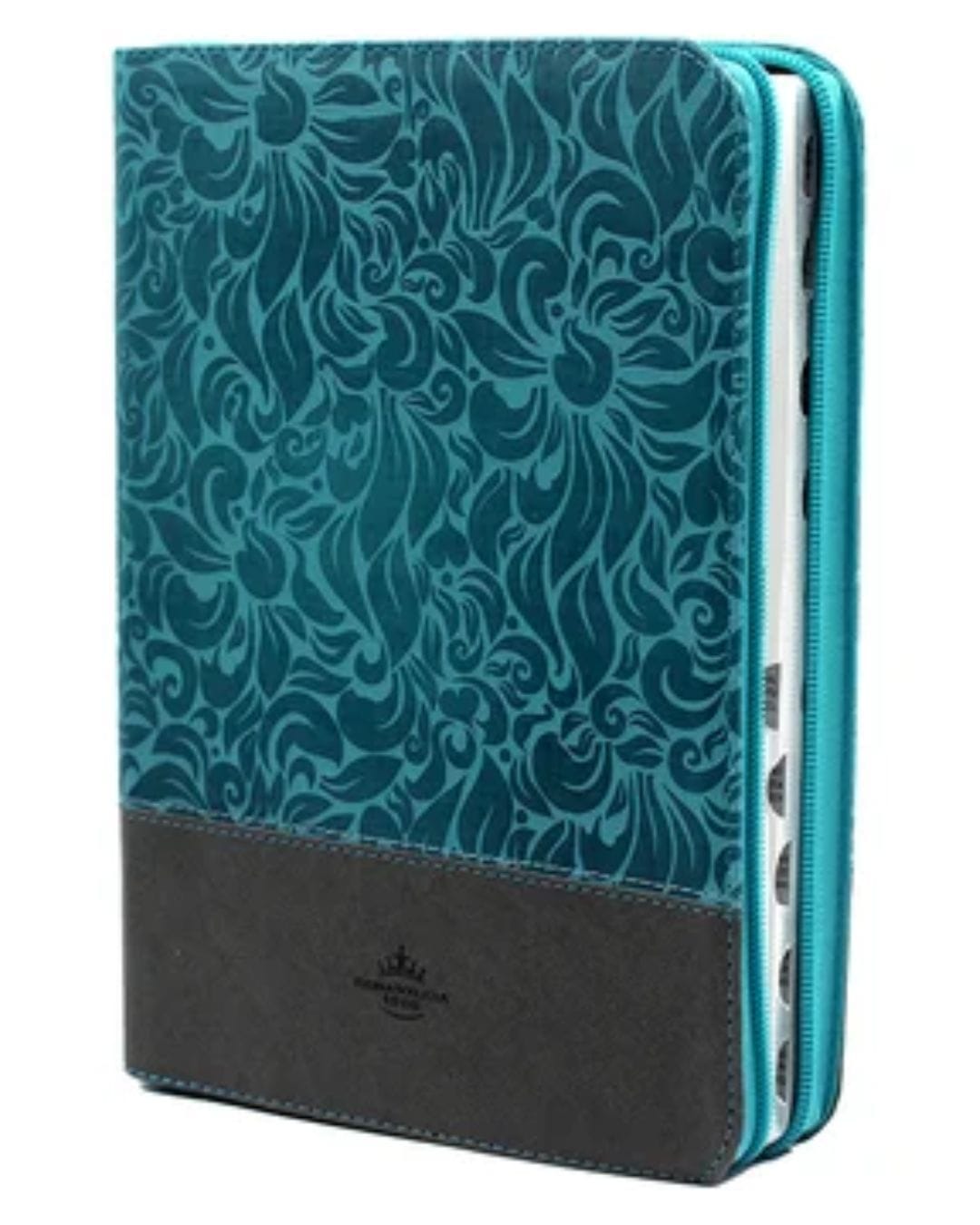 Biblia Reina Valera 1960, Letra Gigante, Imitación Piel, Verde con Cierre e Índice