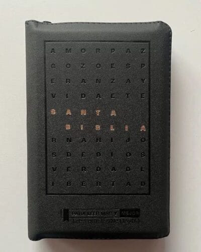 Biblia Reina Valera 1960, Letra Grande, Imitación Piel, Manual, con cierre