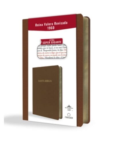 Biblia Reina Valera 1960, Letra Super Gigante, Símil Piel, Mediana
