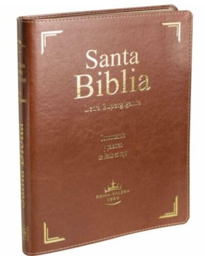 Biblia Reina Valera 1960, Letra Super Gigante, Símil Piel, con Índice