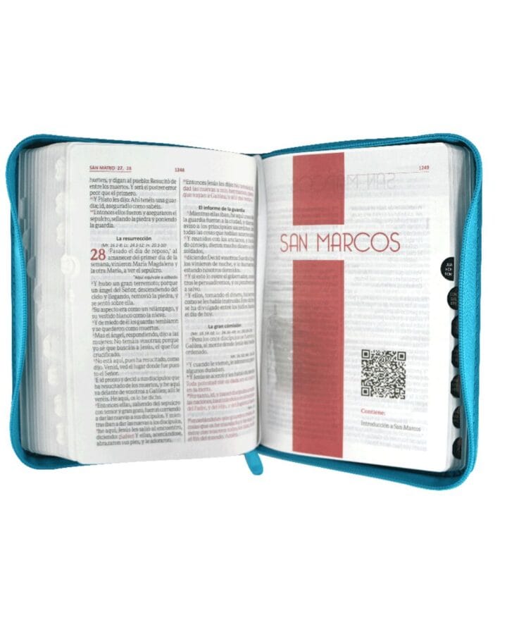 Biblia Reina Valera 1960, Símil Piel, Pequeña, con Cierre e Índice - Imagen 2