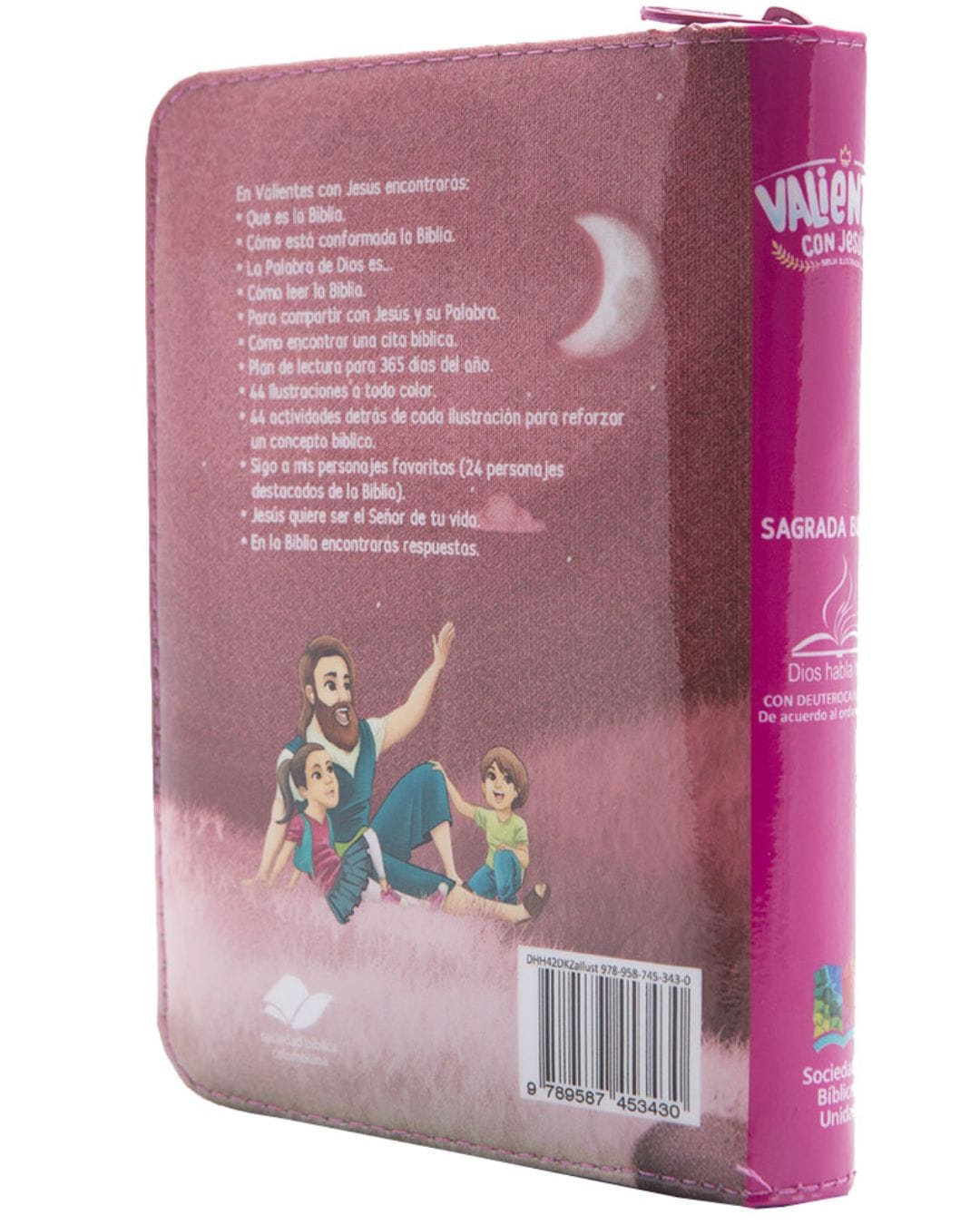 Biblia Valientes con Jesús, DHH, Acolchada, Pequeña, con Cierre - Imagen 2