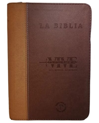 Biblia Vive la Palabra Traducción Lenguaje Actual, Letra Grande, Símil Piel, Manual, con Cierre