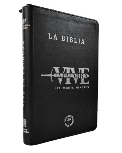 Biblia Vive la Palabra Traducción Lenguaje Actual, Letra Grande, Símil Piel, Manual, con Cierre