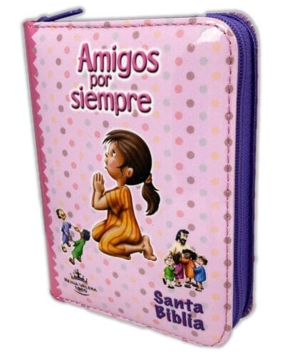 Biblia amigos por siempre, Reina Valera 1960, Acolchada, con Cierre