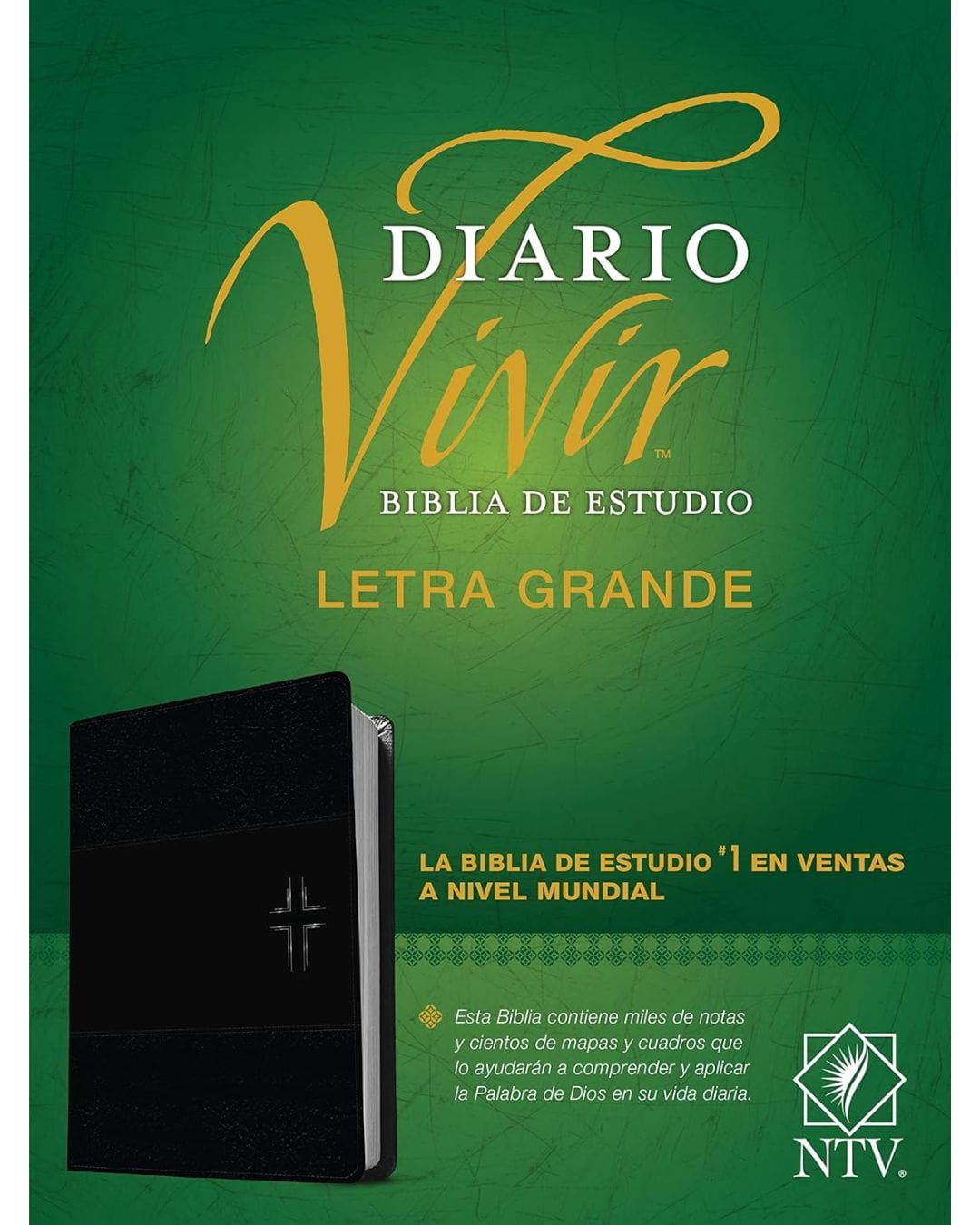Biblia de Estudio Diario Vivir NTV, Letra Grande, Sentipiel