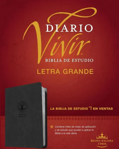 Biblia de Estudio Diario Vivir, Reina Valera 1960, Letra Grande, Sentipiel, Grande