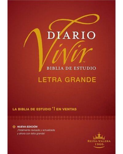 Biblia de Estudio Diario Vivir, Reina Valera 1960, Letra Grande, Tapa Dura
