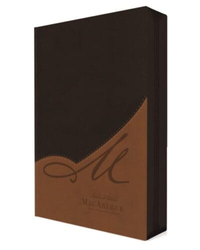 Biblia de Estudio MacArthur Reina Valera 1960, Letra Grande, Símil Piel, con Cierre e Índice