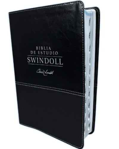 Biblia de Estudio Swindoll, Nueva Traducción Viviente, Símil Piel, con Índice