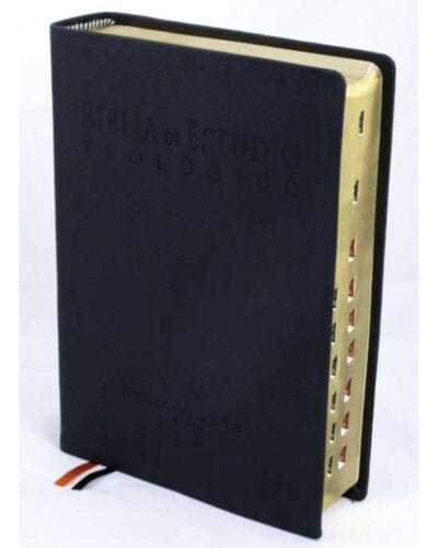 Biblia de Estudio Teológico, Reina Valera 1960, Símil Piel, Grande