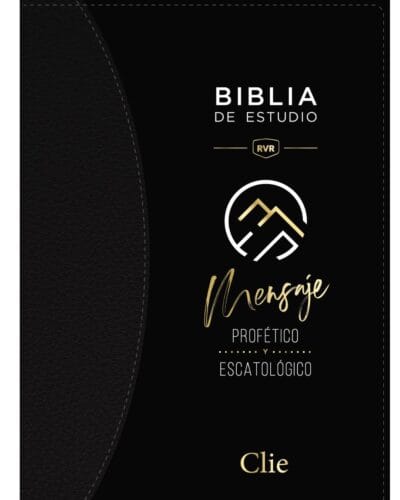 Biblia de Estudio del Mensaje Profético y Escatológico, Reina Valera 1960, Símil Piel, Grande