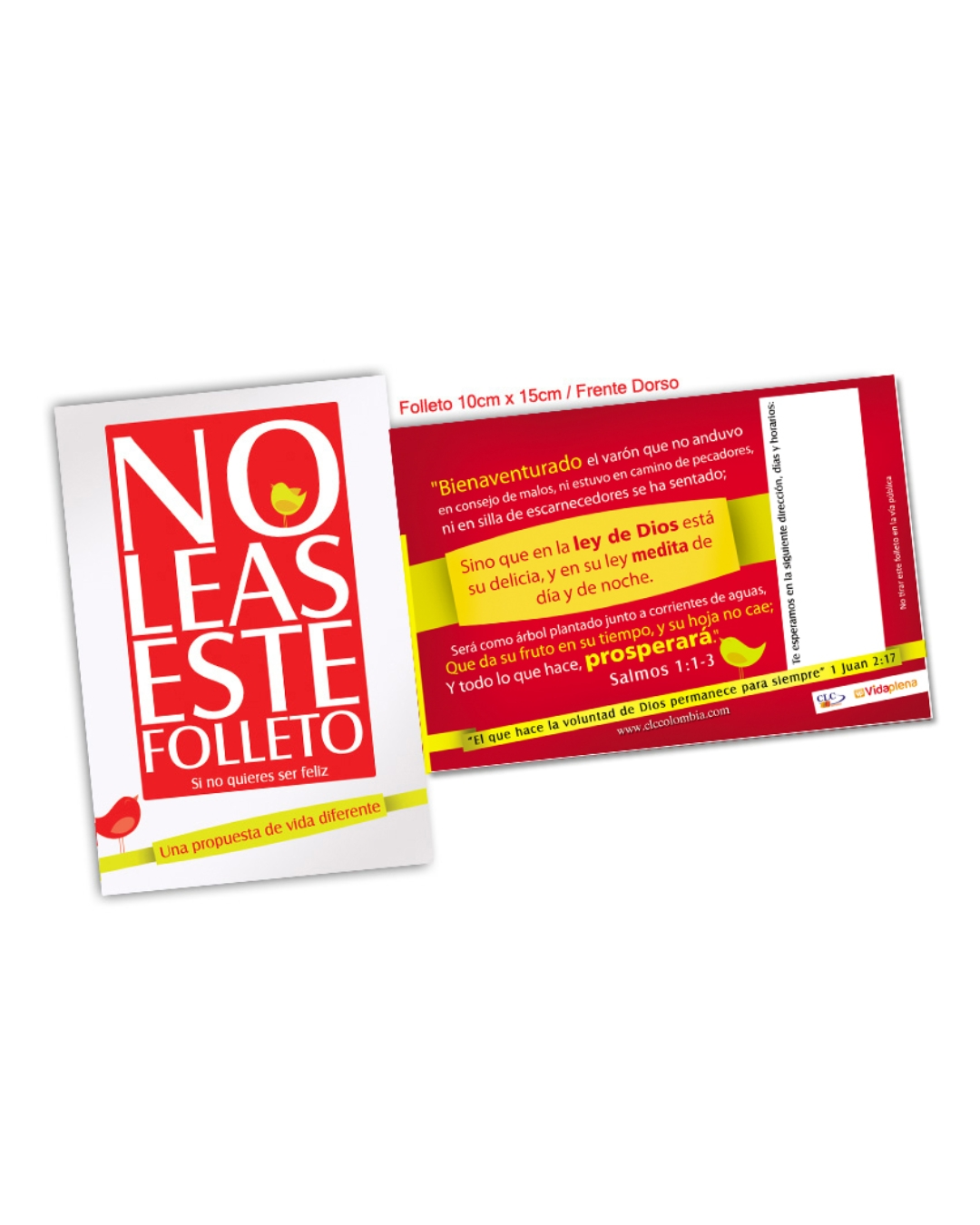 Tratados evangelísticos - No leas este folleto