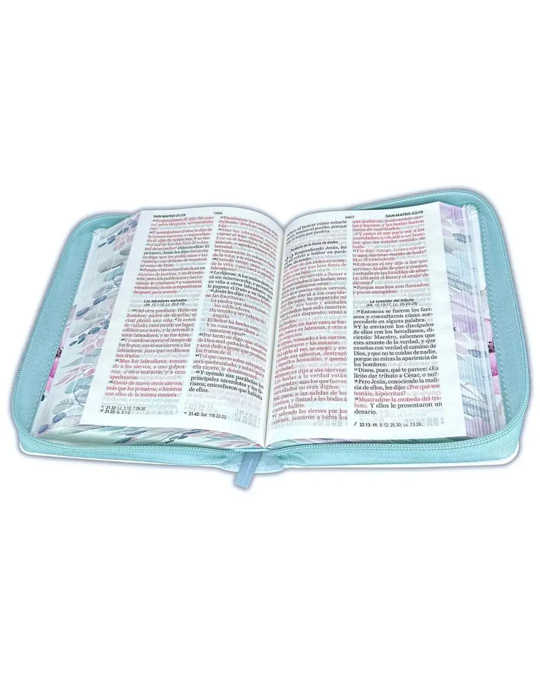 Biblia Pequeña Reina Valera 1960 | Letra Grande Azul Claro - Imagen 2