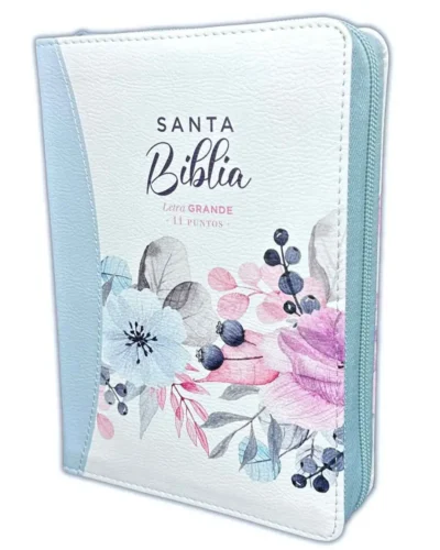 Biblia Pequeña Reina Valera 1960 | Letra Grande Azul Claro