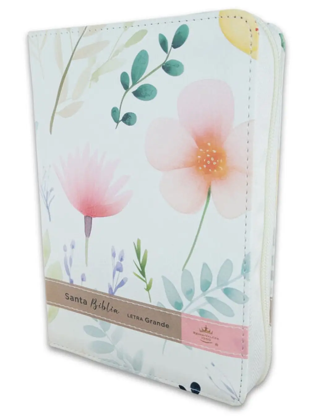 Biblia Pequeña Reina Valera 1960 | Letra Grande Blanca Flores