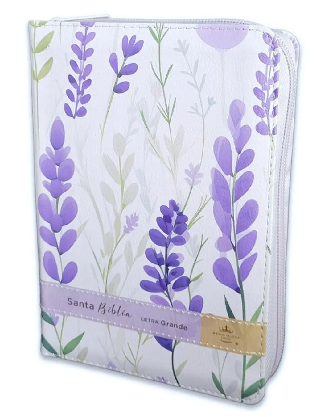 Biblia Pequeña Reina Valera 1960 | Letra Grande Flores Lila
