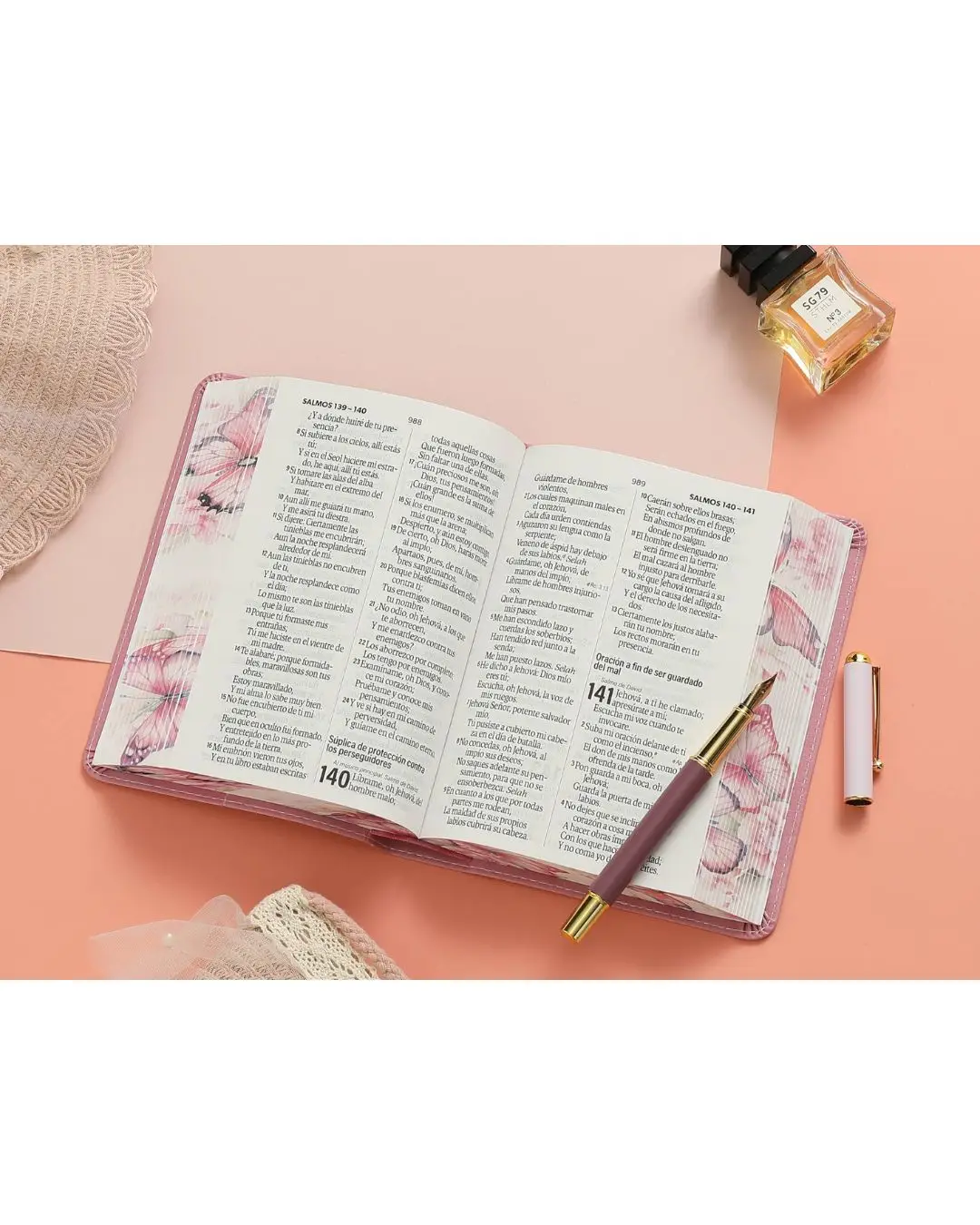 Biblia Pequeña Reina Valera 1960 | Letra Grande Rosada - Imagen 4