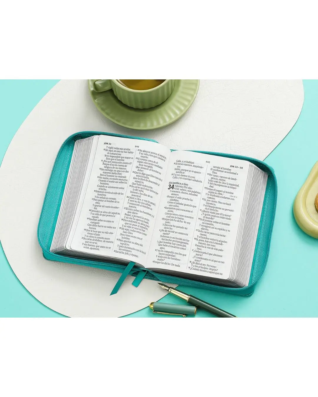 Biblia Pequeña Reina Valera 1960 | Letra Grande Turquesa - Imagen 3