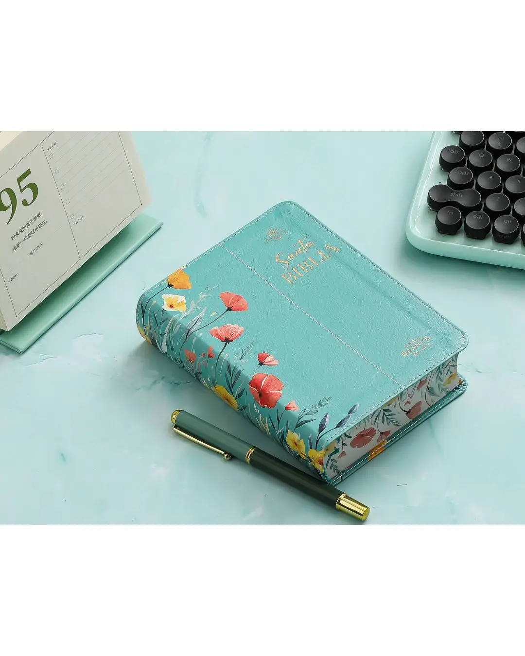 Biblia Pequeña Reina Valera 1960 | Letra Grande Turquesa - Imagen 4