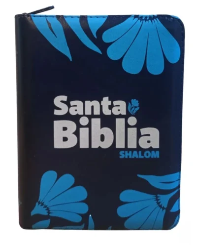 Biblia Reina Valera 1960, Imitación piel, Bolsillo, Azul con Cierre