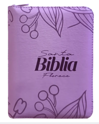 Biblia Reina Valera 1960, Imitación piel, Bolsillo, Lila con Cierre