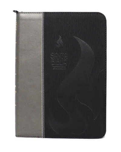 Biblia Reina Valera 1960, Letra Grande, Imitación Piel, Grande, Negro con Cierre e Índice