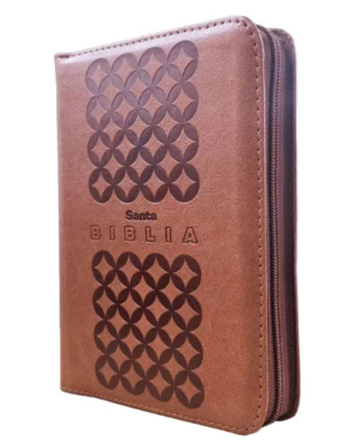 Biblia Reina Valera 1960, Letra Grande, Imitación Piel, Pequeña, Café con Cierre