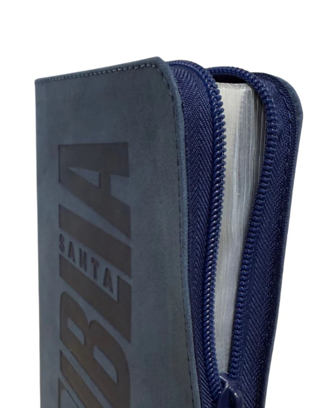 Biblia Reina Valera 1960, Letra Grande, Símil Piel, Manual, Azul con Cierre - Imagen 2