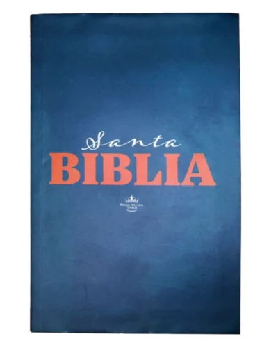 Biblia Reina Valera 1960, Letra Grande, Tapa Blanda, Manual, Azul