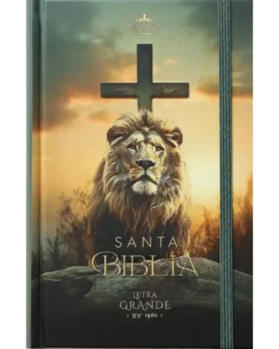 Biblia Reina Valera 1960 | Letra Grande León y Cruz