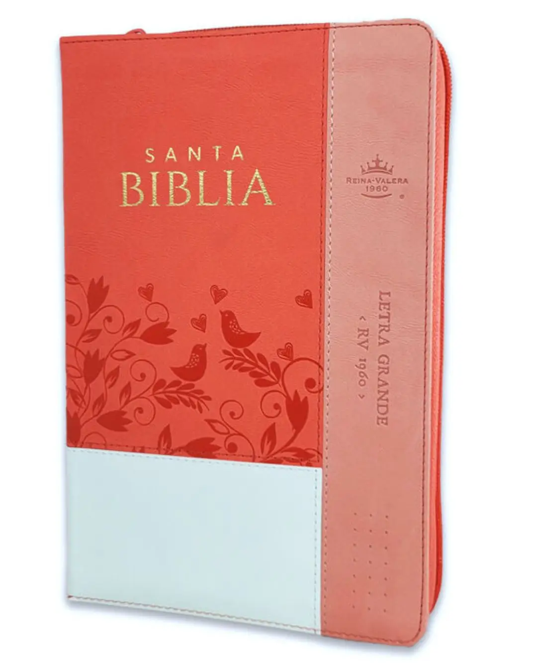 Biblia Reina Valera 1960 | Letra Grande Salmón Rosa