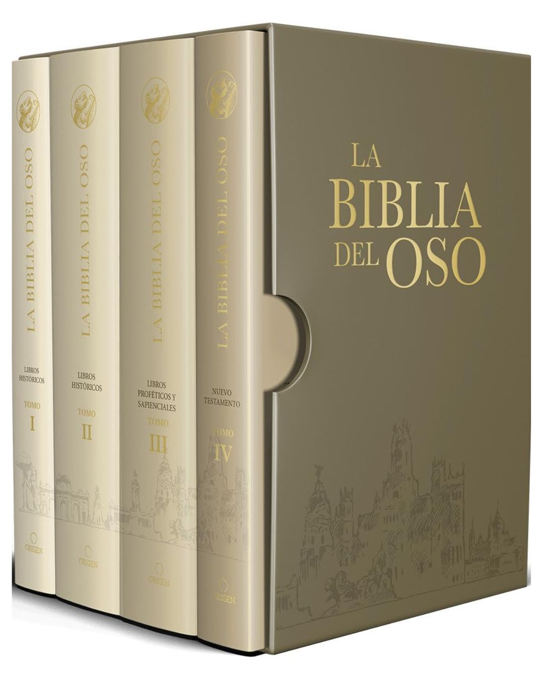 Biblia del Oso (Reina 1569) – Casiodoro de Reina | Estuche 4 tomos