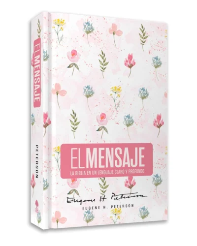 Biblia el Mensaje, Tapa Dura, Manual, Rosa Floral | Eugene H. Peterson