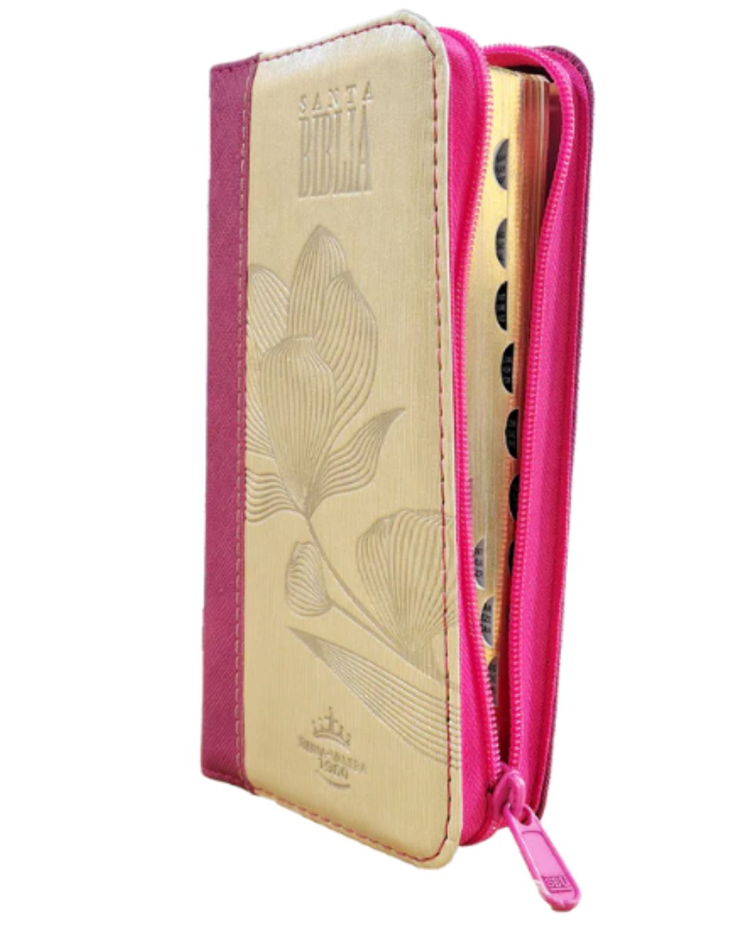 Biblia tipo chequera Reina Valera 1960, Senti Piel, Pequeña con Cierre e Índice - Imagen 3