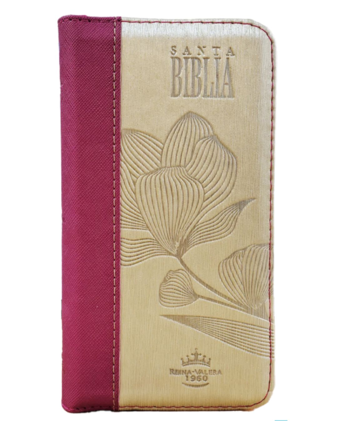 Biblia tipo chequera Reina Valera 1960, Senti Piel, Pequeña con Cierre e Índice