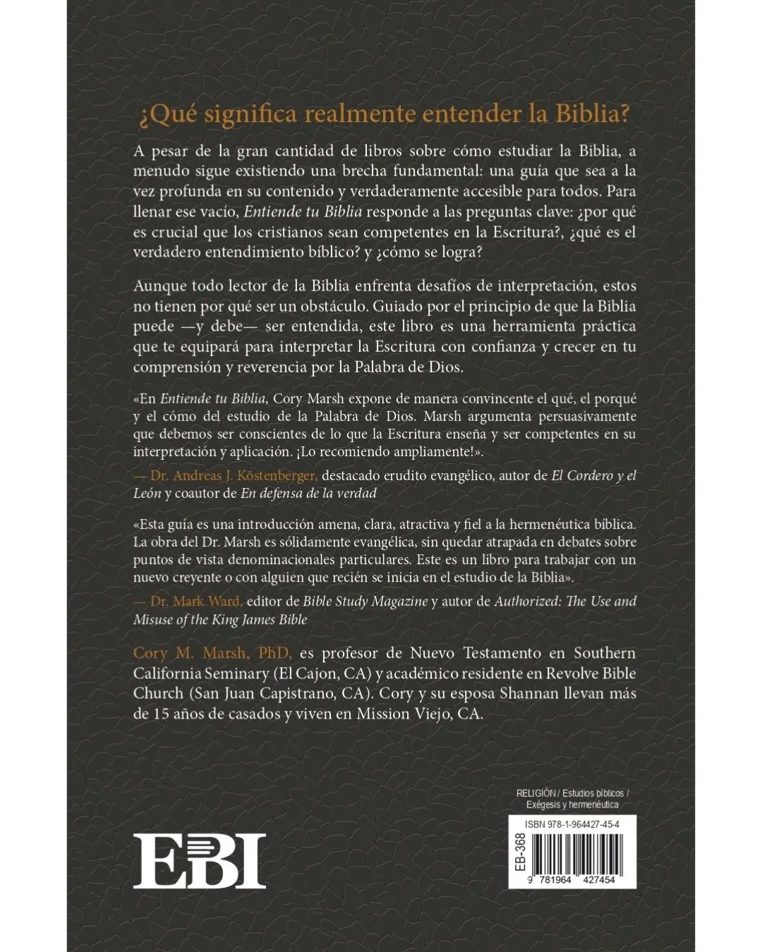 Entiende tu Biblia: Guia Practica Para Conocer E Interpretar La Escritura | Cory M. Marsh - Imagen 2