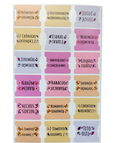 Pestañas Stickers para Biblia