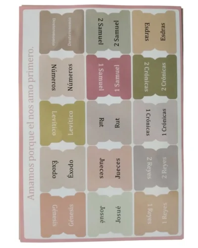 Pestañas Stickers para Biblia