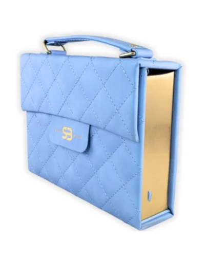Biblia Reina Valera 1960 de lujo | Azul estilo Bolso