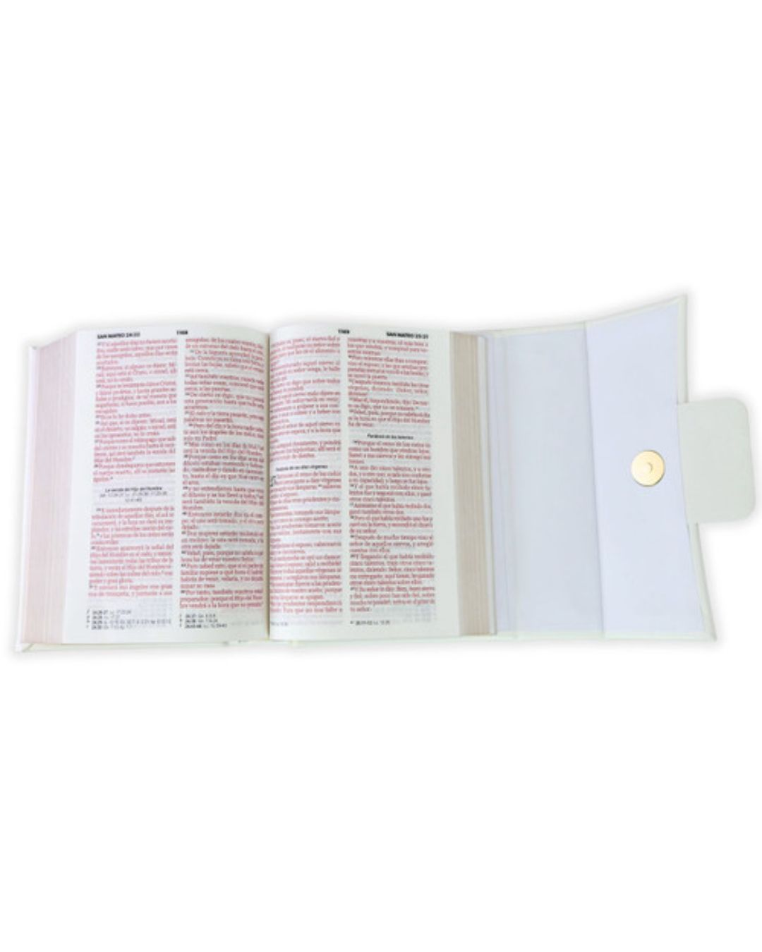 Biblia Reina Valera 1960 de lujo | Blanca estilo Bolso - Imagen 2