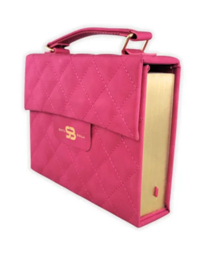 Biblia Reina Valera 1960 de lujo | Fucsia estilo Bolso